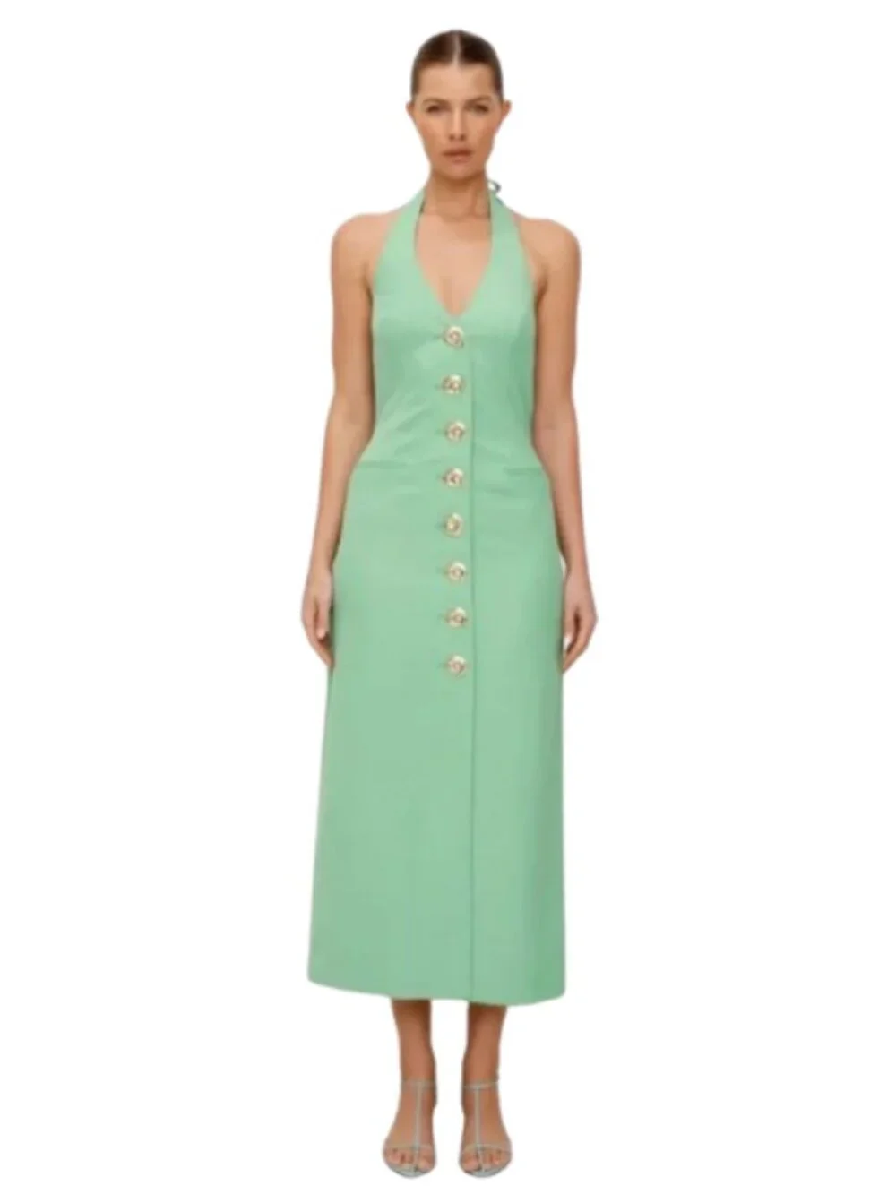THE WOLF GANG Irida Maxi Dress Sage